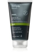 Tołpa Dermo Men Pure gel za umivanje obraza z aktivnim ogljem 150 ml
