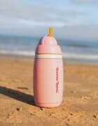 Tommee Tippee Active Cup skodelica s slamico Pink 12m+ 1 kos