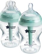 Tommee Tippee Advanced Anti-Colic samosterilizacijska steklenička za dojenčke proti kolikam Slow Flow 0m+ 2x260 ml