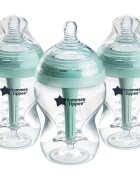 Tommee Tippee Advanced Anti-Colic steklenička za dojenčke proti kolikam samosterilizacijski Slow Flow 0m+ 3x260 ml