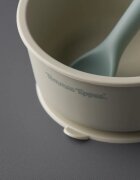 Tommee Tippee EasiStick™ Silicone Bowl & Spoon silikonska posoda s priseskom 4m+ Green 1 kos