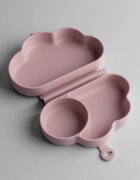 Tommee Tippee EasiStick™ Silicone Foldable Plate škatla za malico 4m+ Pink 1 kos