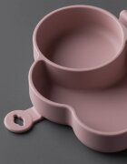 Tommee Tippee EasiStick™ Silicone Foldable Plate škatla za malico 4m+ Pink 1 kos