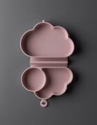 Tommee Tippee EasiStick™ Silicone Foldable Plate škatla za malico 4m+ Pink 1 kos