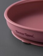 Tommee Tippee EasiStick™ Silicone Weaning Plate krožnik s priseskom 4m+ Pink 1 kos