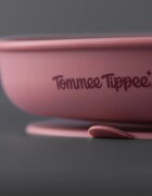 Tommee Tippee EasiStick™ Silicone Weaning Plate krožnik s priseskom 4m+ Pink 1 kos