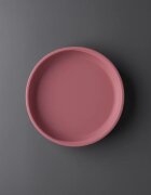 Tommee Tippee EasiStick™ Silicone Weaning Plate krožnik s priseskom 4m+ Pink 1 kos