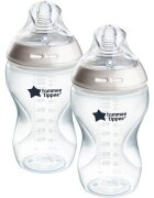 Tommee Tippee Natural Start Anti-Colic samosterilizacijska steklenička za dojenčke Medium Flow 3 m+ 2x340 ml