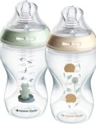 Tommee Tippee Natural Start Anti-Colic samosterilizacijska steklenička za dojenčke Nature Medium Flow 3 m+ 2x340 ml