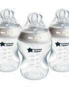 Tommee Tippee Natural Start Anti-Colic samosterilizacijska steklenička za dojenčke Slow Flow 0m+ 3x260 ml