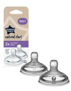 Tommee Tippee Natural Start Anti-Colic Teat cucelj za stekleničko Variable Flow 0m+ 2 kos
