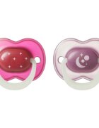 Tommee Tippee NightGlow Soother 18-36m duda Girl 2 kos