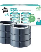 Tommee Tippee Simplee nadomestna kaseta 6 kos