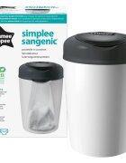 Tommee Tippee Simplee White koš za plenice + dodatna kaseta 1 kos