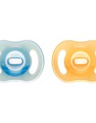 Tommee Tippee Ultra Light Night duda 6-18m Orange/ Blue 2 kos