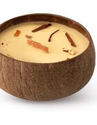 Tropicandle Apple & Cinnamon dišeča sveča z lesenim stenjem 350 ml