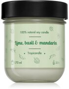 Tropicandle Lime Basil & Mandarin dišeča sveča 170 ml