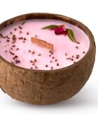 Tropicandle Plum Rose & Patchouli dišeča sveča z lesenim stenjem 350 ml