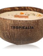 Tropicandle Sandalwood & Tangerine dišeča sveča z lesenim stenjem 350 ml