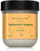 Tropicandle Santalwood & Tangerine dišeča sveča 170 ml