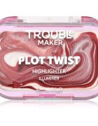 Trouble Maker Plot Twist Cream Highlight trdi kremasti osvetljevalec odtenek Earth Turnt Bronze 2.5 g