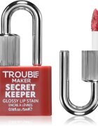Trouble Maker Secret Keeper Lip Gloss Stain barva za ustnice za dolgoobstojen učinek odtenek Shifty Biz Rose Nude 5 ml