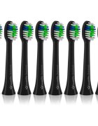 TrueLife SonicBrush Compact Black Standard nadomestne glave za zobno ščetko SonicBrush Compact-series Black 8 kos