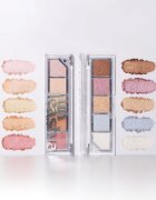 Unleashia Mood Shower Face Palette paleta senčil za oči in osvetljevalcev z bisernim sijajem odtenek NO.101 Ballerino 1 kos