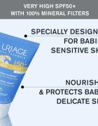 Uriage Bébé 1st Mineral Cream SPF 50+ mineralna krema za sončenje SPF 50+ 50 ml