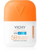 Vichy Capital Soleil UV Aqua zaščitni tonirani fluid za obraz z vlažilnim učinkom SPF 50 50 ml