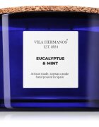 Vila Hermanos Apothecary Cobalt Blue Eucalyptus & Mint dišeča sveča 350 g