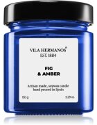 Vila Hermanos Apothecary Cobalt Blue Fig & Amber dišeča sveča 150 g
