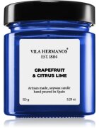 Vila Hermanos Apothecary Cobalt Blue Grapefruit & Citrus Lime dišeča sveča 150 g