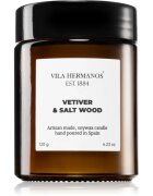 Vila Hermanos Apothecary Vetiver & Salt Wood dišeča sveča 120 g