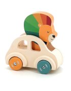 Vilac Lion in a Car igrača iz lesa 15m+ 1 kos
