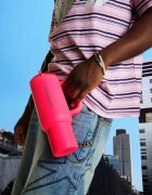 Waterdrop Explorer Tumbler lonček iz nerjavečega jekla s slamico (omejena izdaja) Neon Pink 1 kos