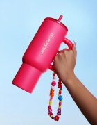 Waterdrop Explorer Tumbler lonček iz nerjavečega jekla s slamico (omejena izdaja) Neon Pink 1 kos