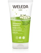 Weleda Kids Cheerful Lime krema za prhanje in šampon za otroke 2 v 1 150 ml
