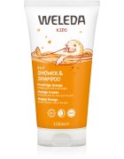 Weleda Kids Happy Orange krema za prhanje in šampon za otroke 2 v 1 150 ml