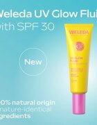 Weleda UV Glow Fluid fluid za obraz za osvetlitev kože SPF 30 30 ml