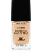Wet n Wild PhotoFocus lahki vlažilni tekoči puder za osvetlitev kože odtenek Soft Beige 28 ml
