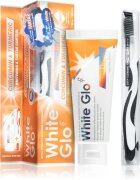 White Glo Whitening & Tartar Control belilna zobna pasta s krtačko Curcumin and Turmeric 150 g