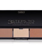 Wibo 3 Steps To Perfect Face Dark paleta za konture obraza za obraz 10 g