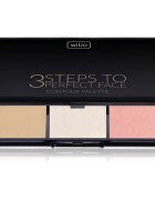 Wibo 3 Steps To Perfect Face Light paleta za konture obraza za obraz 10 g