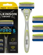 Wilkinson Sword Hydro5 Sensitive brivnik + nadomestne glave 4 kos