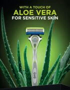 Wilkinson Sword Hydro5 Sensitive brivnik + nadomestne glave 4 kos