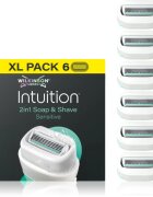 Wilkinson Sword Intuition 2in1 Soap & Shave Sensitive nadomestne britvice 6 kos