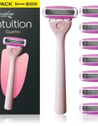 Wilkinson Sword Intuition Quattro brivnik + nadomestne britvice 8 kos