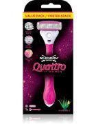 Wilkinson Sword Intuition Quattro for Women brivnik + nadomestne britvice 4 kos