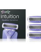 Wilkinson Sword Intuition Quattro Sensitive nadomestne glave 3 kos